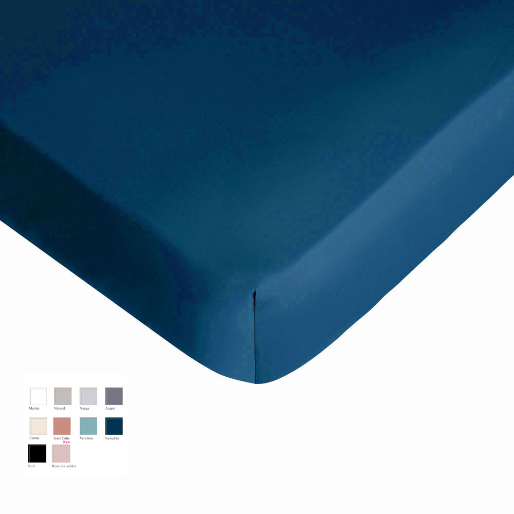 Drap housse Satin Sublime 10 coloris Descamps