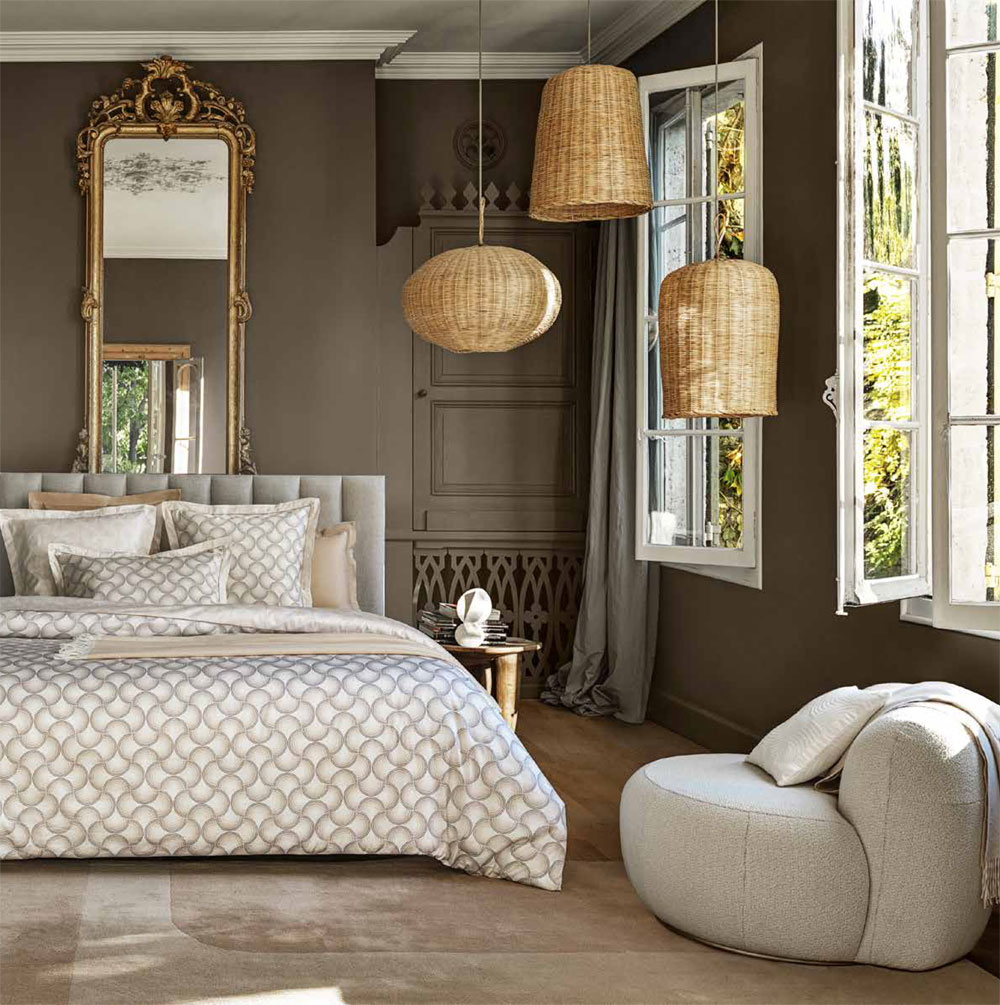 Housse de couette Iliade Pralin Descamps