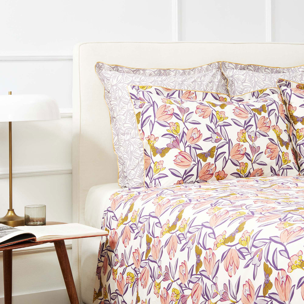 Descamps Housse de couette Physa­lis Terra­cotta percale coton