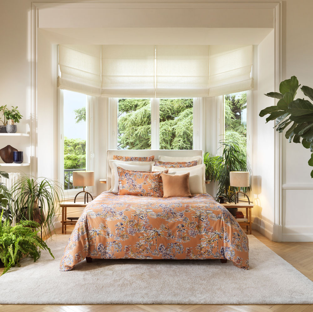 Housse de couette Suma­tra Sienne Descamps