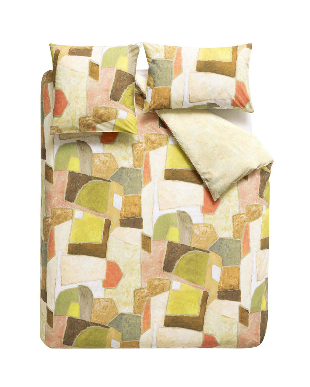 Housse de couette Clay Collage Terracotta Designers Guild