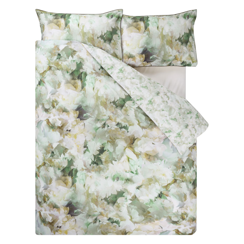 Housse de couette Fleurs de Jour Céladon Designers Guild