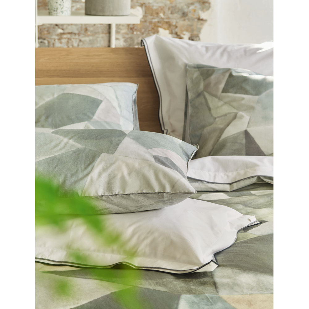 Housse de couette Geo Moderne Pewter Designers Guild