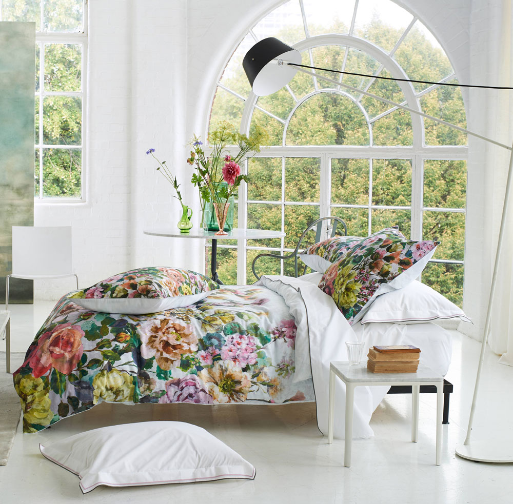 Housse de couette Grandiflora Rose Dusk Designers Guild