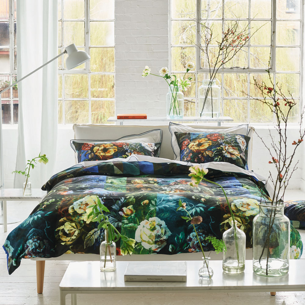 Housse de couette Mina­kari Cobalt Desi­gners Guild