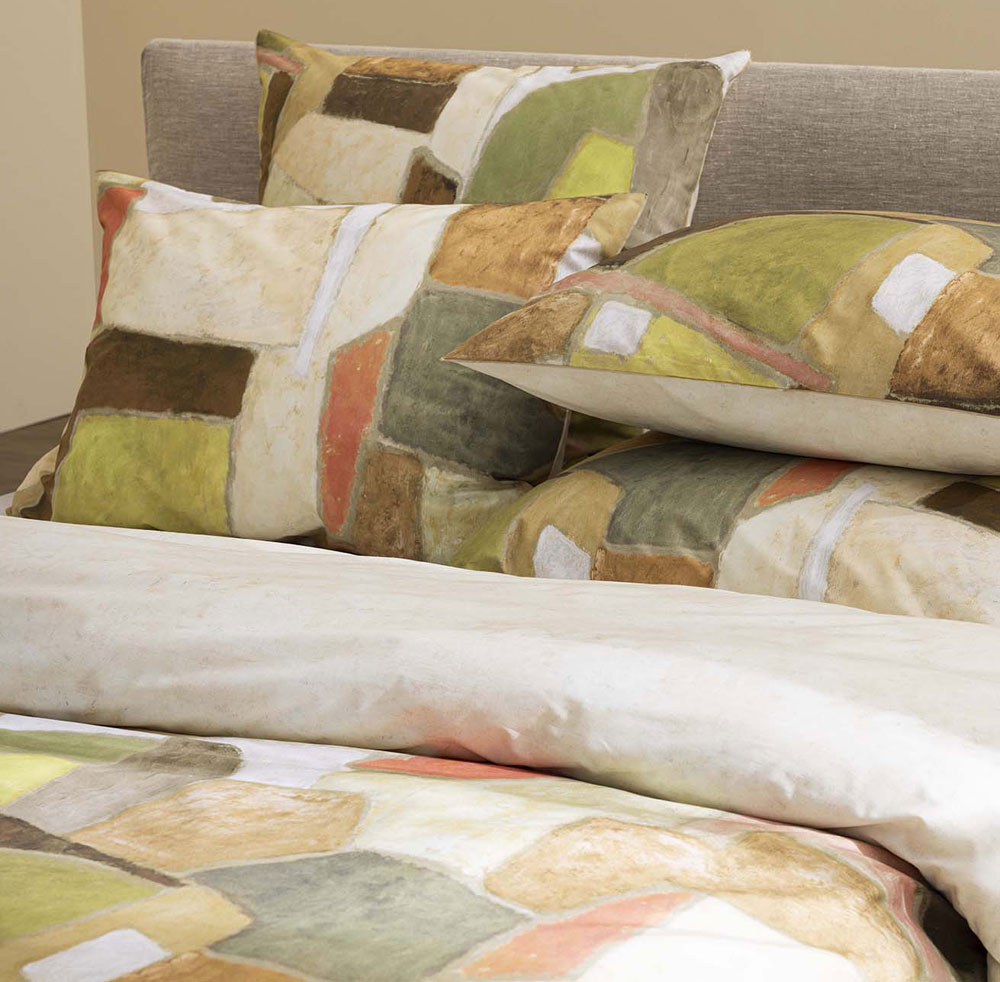 Taie d’oreiller Clay Collage Terracotta Designers Guild