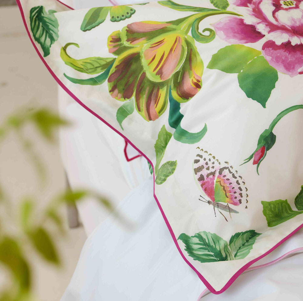 Taie d’oreiller Eléonora Fuchsia Designers Guild