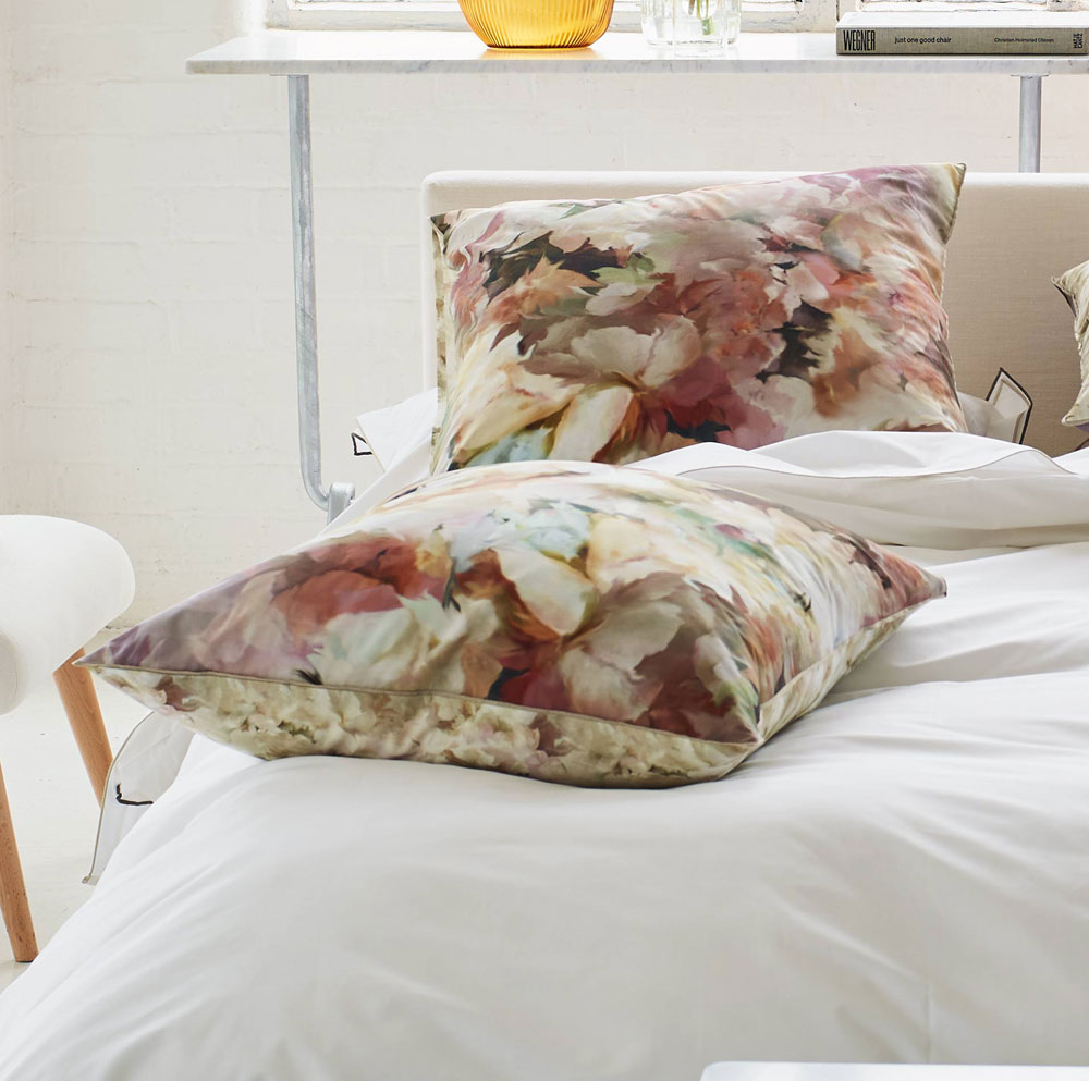 Taie d’oreiller Fleurs de Jour Travertine Designers Guild