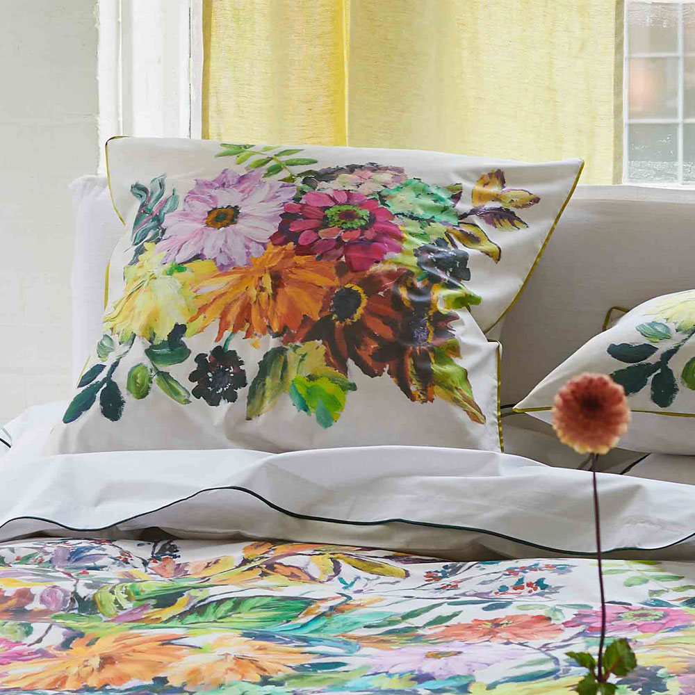 Taie d’oreiller Glynde corail Designers Guild