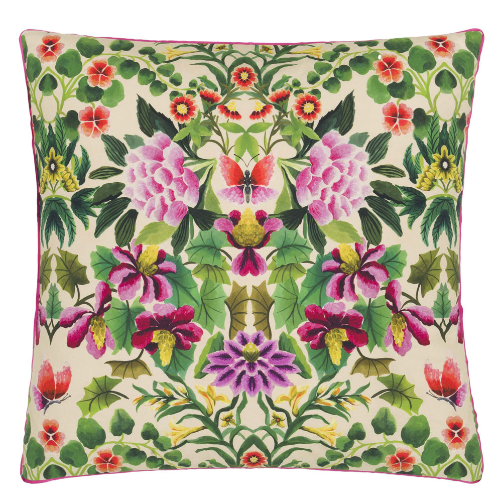 Taie d’oreiller Ikebana Damask Fuchsia Designers Guild