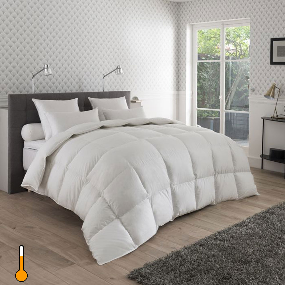 Couette Tempé­rée Méri­bel 60% duvet Drouault