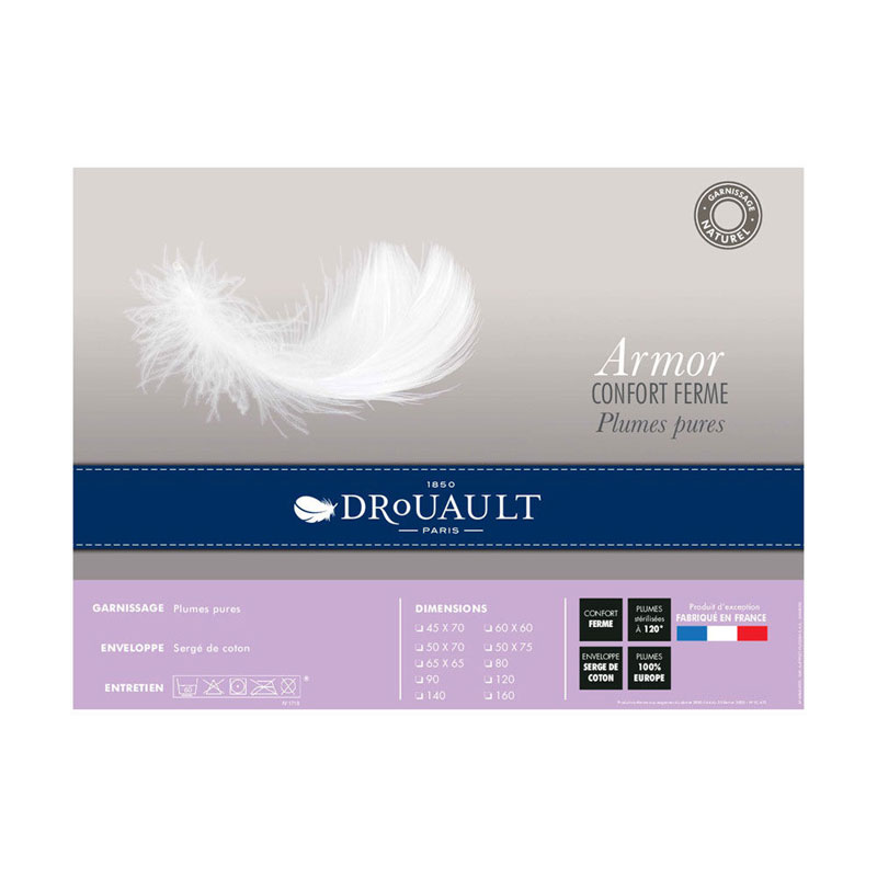 Oreiller Armor 100% Plumes FERME Drouault