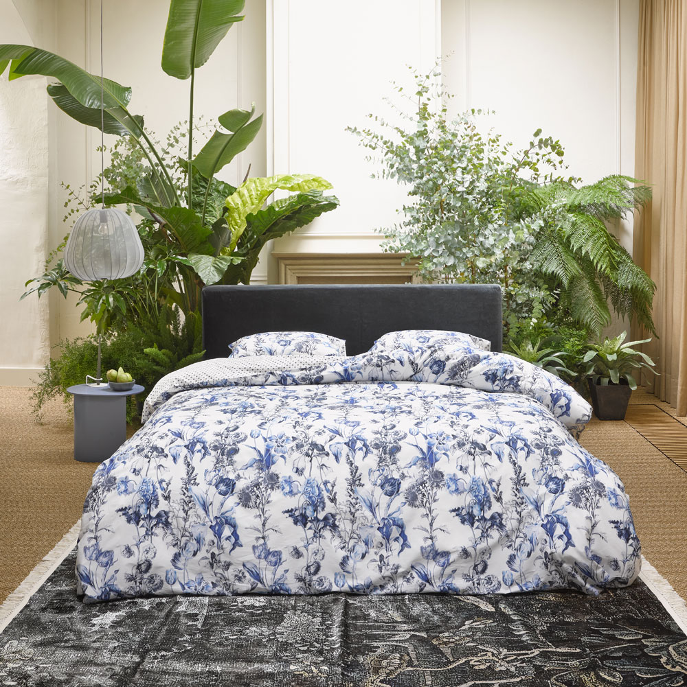 Housse de couette Jackie Ice Blue Essenza