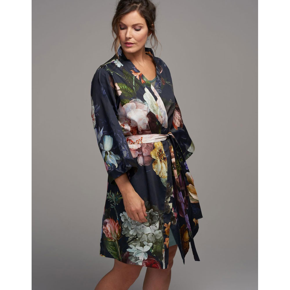 Kimono Fleur Night Blue Essenza