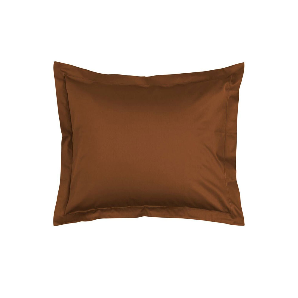 Taies d’oreiller Minte Leather Brown Essenza