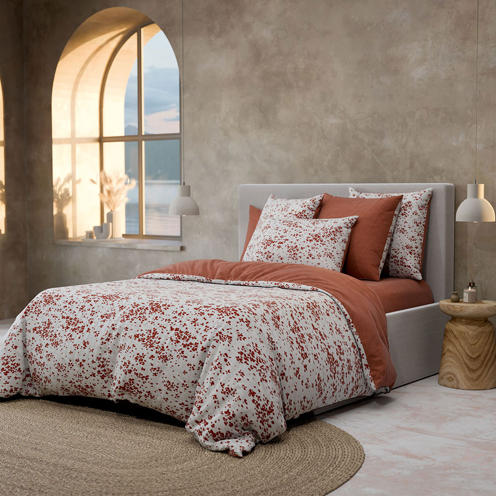 Parure de couette Lodge Terracotta Inspiration
