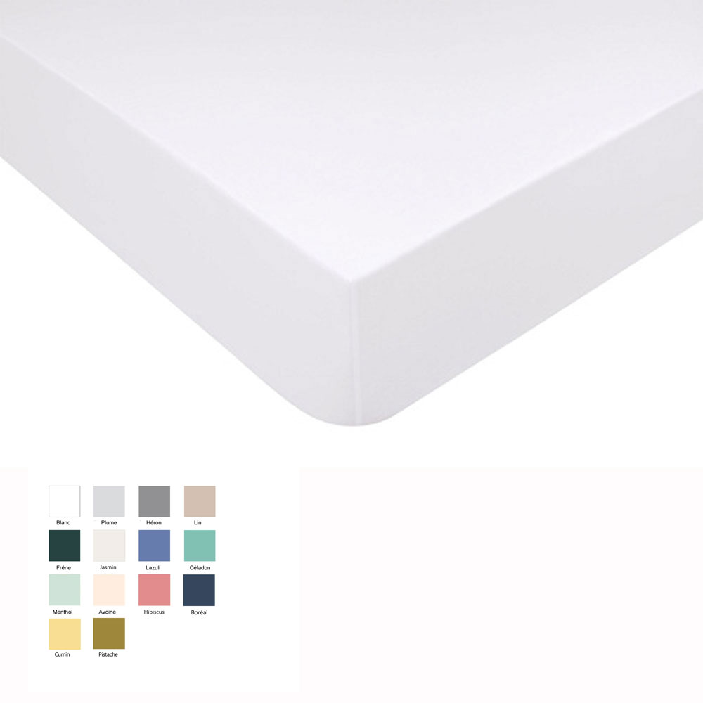 Drap housse Double Jeu percale 14 coloris Jalla