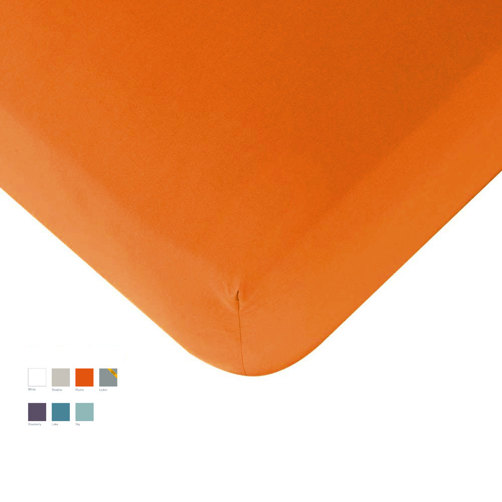 Drap housse Smooth percale lavée 7 coloris Jalla