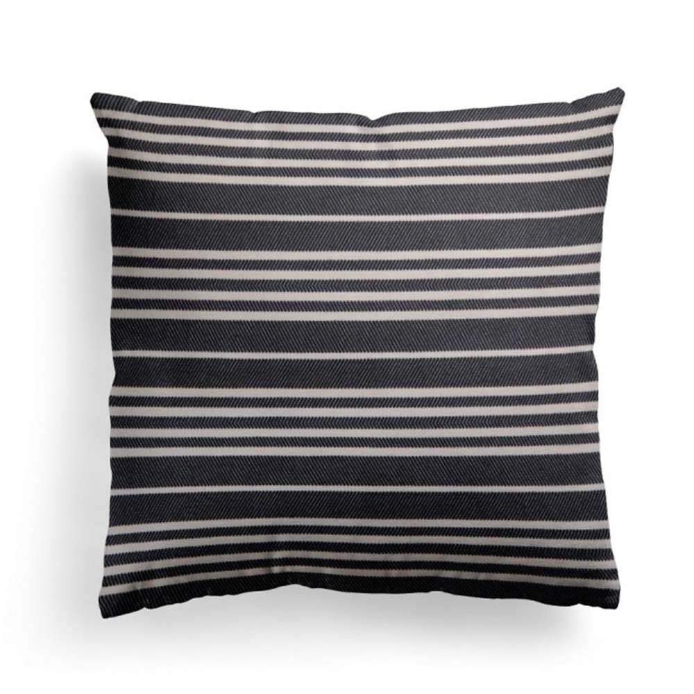 Housse de cous­sin Souraide Noir Jean Vier