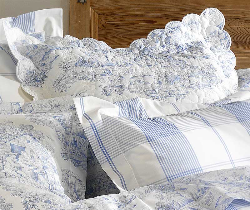 Couvre lit Pastorale bleu La Maison de Balmy