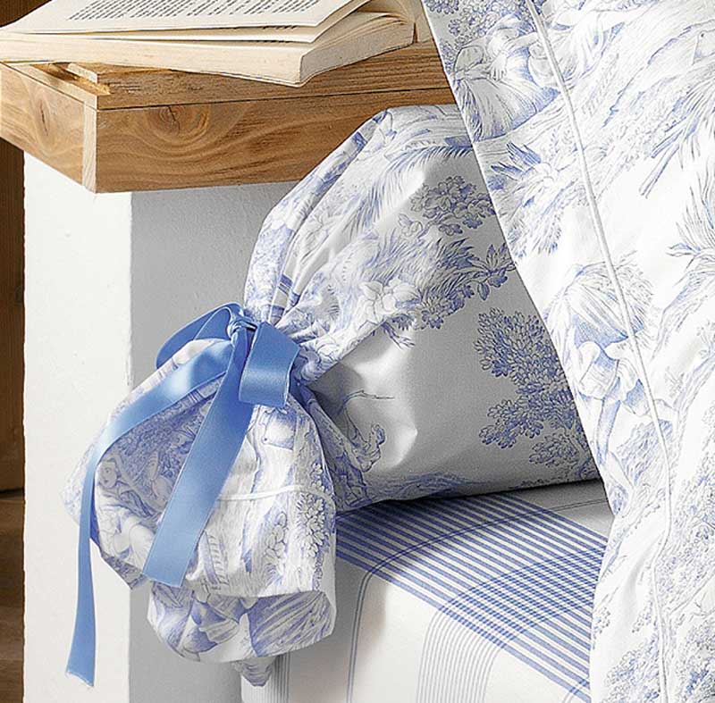 Drap housse Pastorale bleu La Maison de Balmy