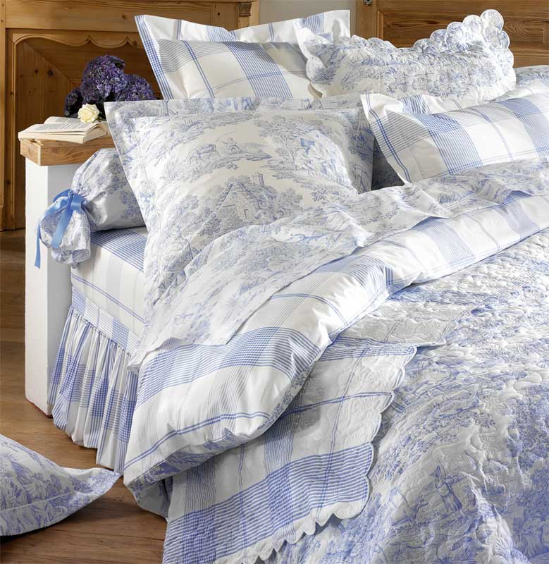 Housse de couette Pasto­rale bleu La Maison de Balmy