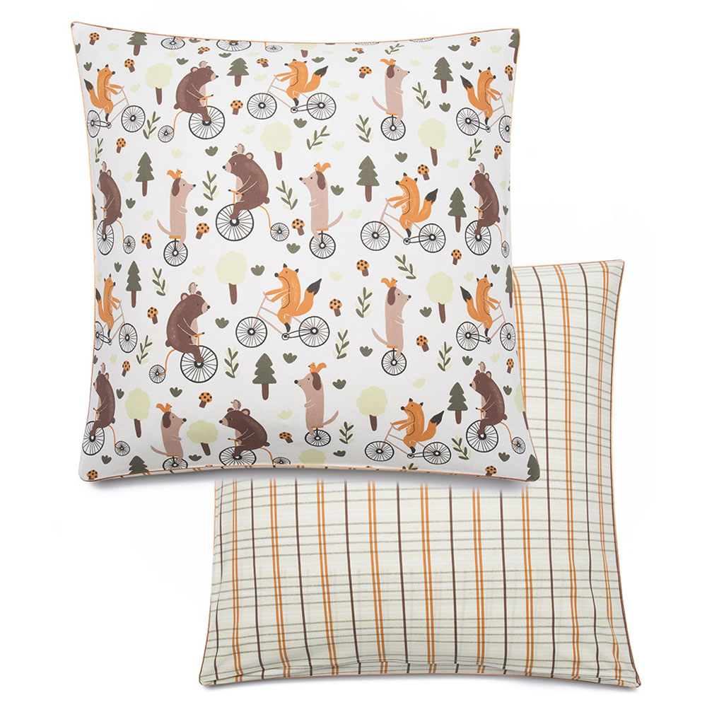 Taie d’oreiller Forêt à bicy­clette La Maison de Balmy