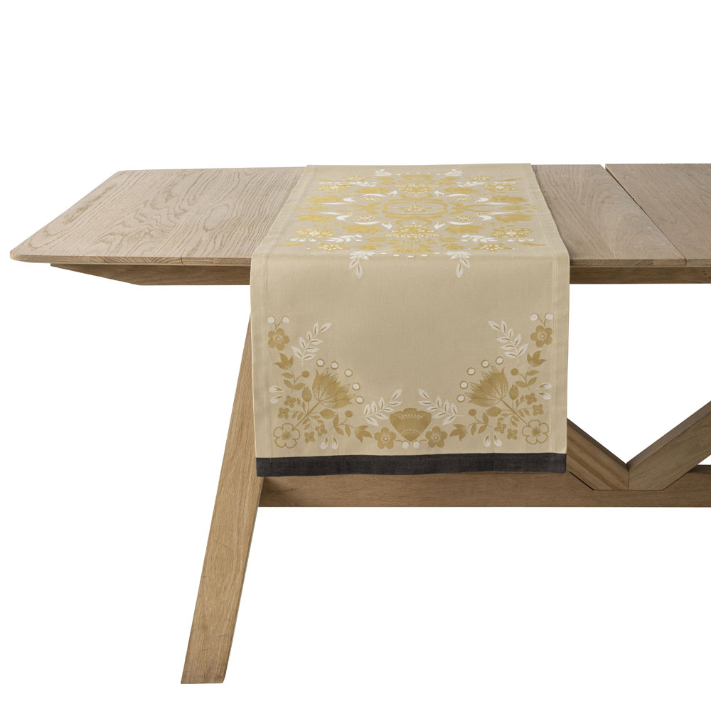 Chemin de table Féerie Pain d’épices Le Jacquard Français