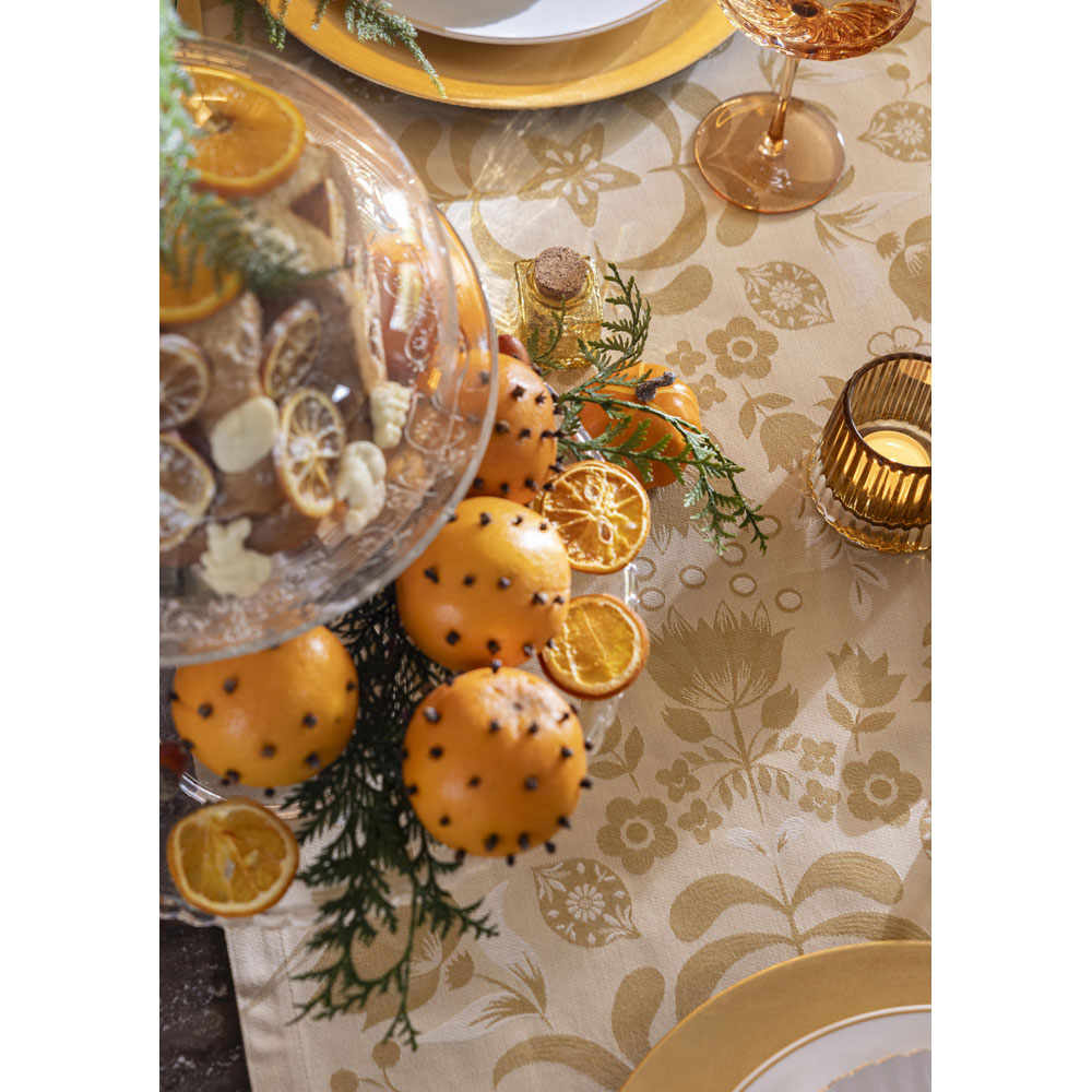 Chemin de table Féerie Pain d’épices Le Jacquard Français