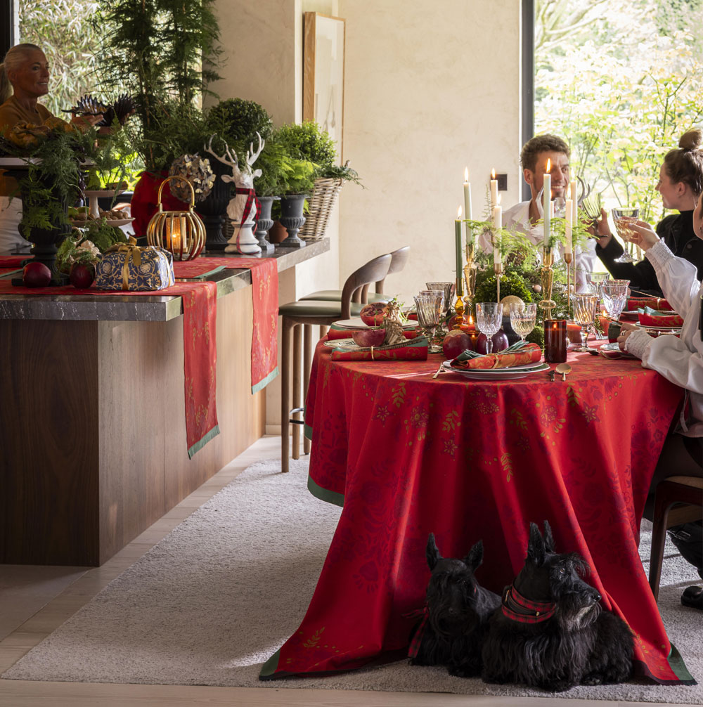 Chemin de table Féerie Sucre d’Orge Le Jacquard Français
