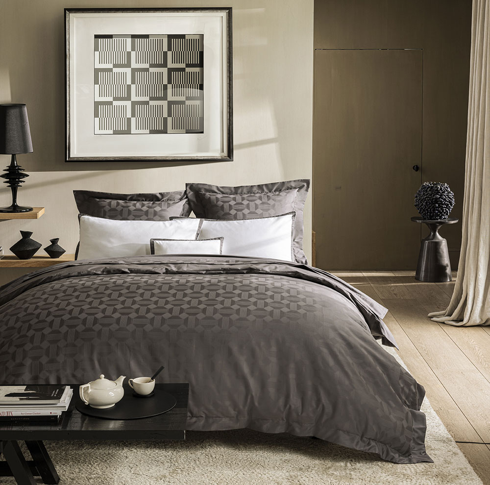 Drap housse Palacio Fusain Le Jacquard Français