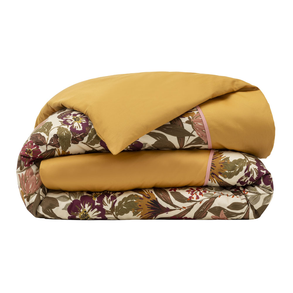 Drap housse Panache de Fleurs Miel Le Jacquard Français
