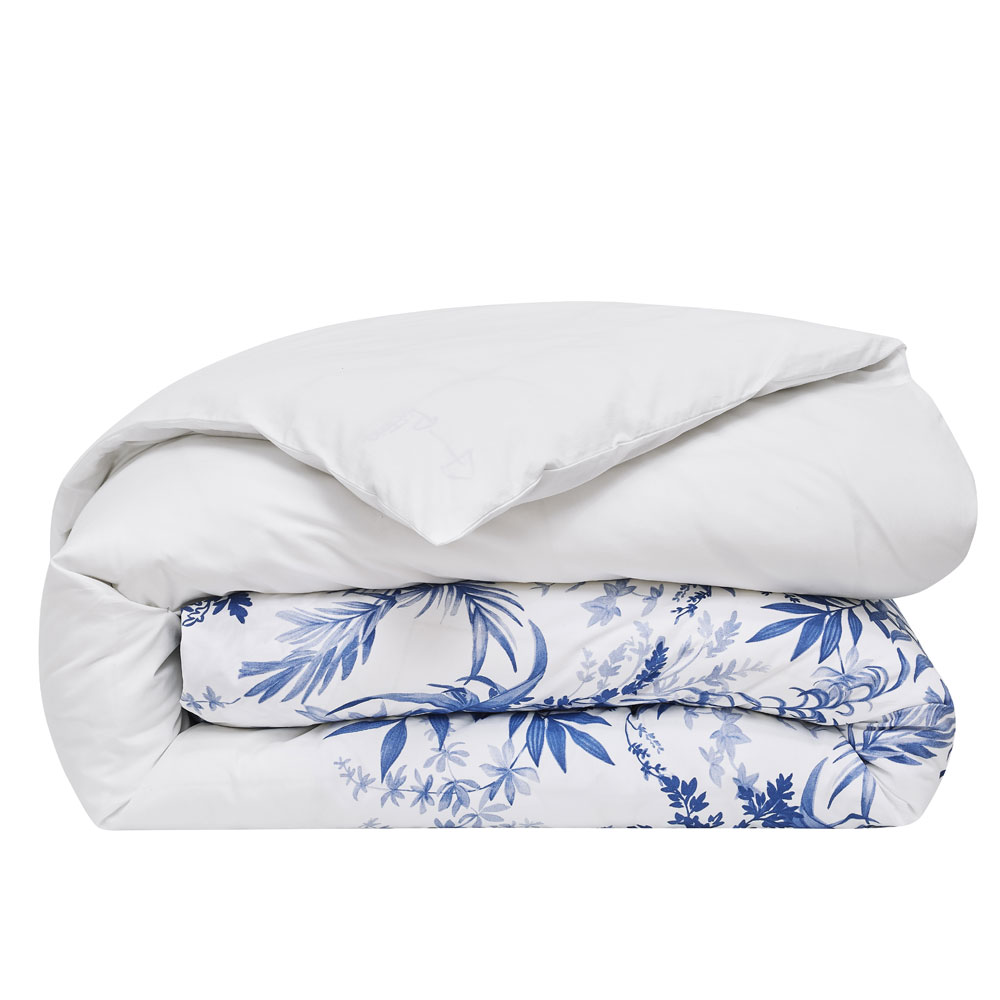 Housse de couette Jardin d’Eden Indigo Le Jacquard Français