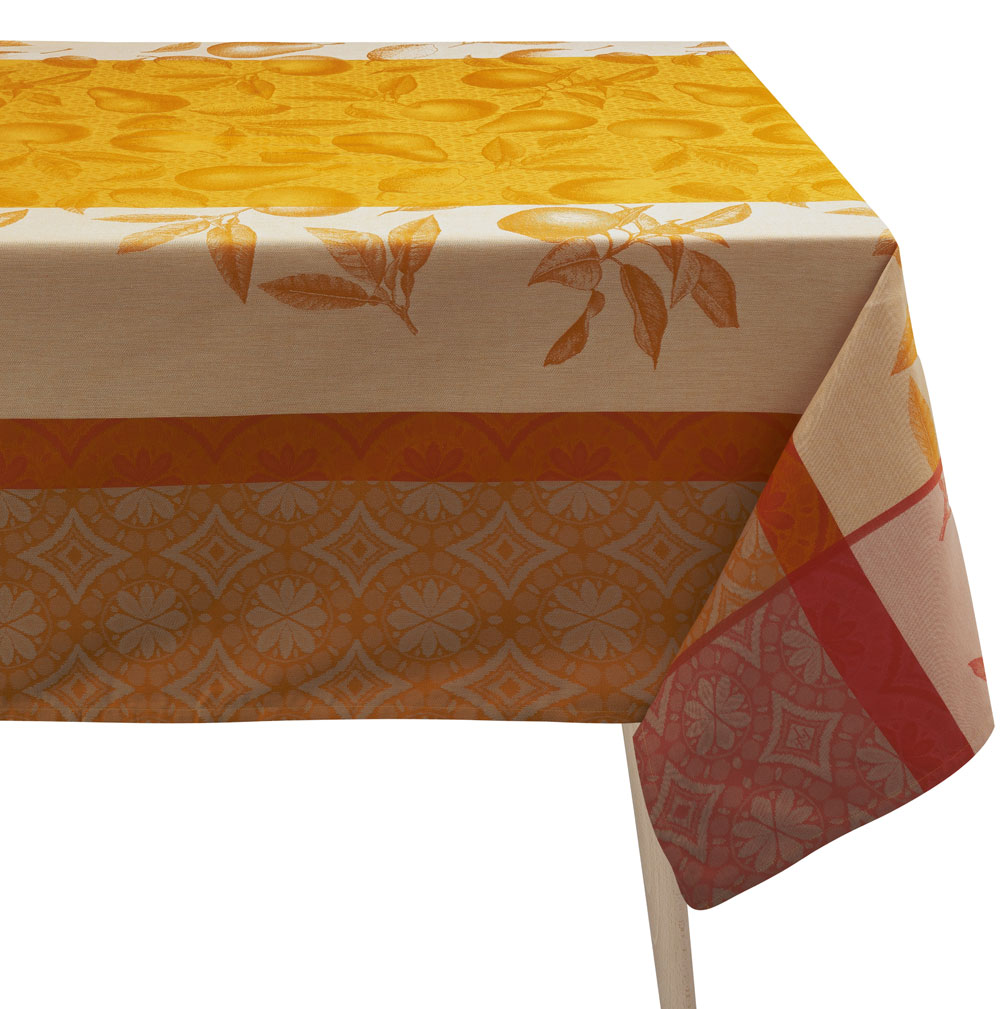 Nappe enduite Arrière-Pays Melon Le Jacquard Français