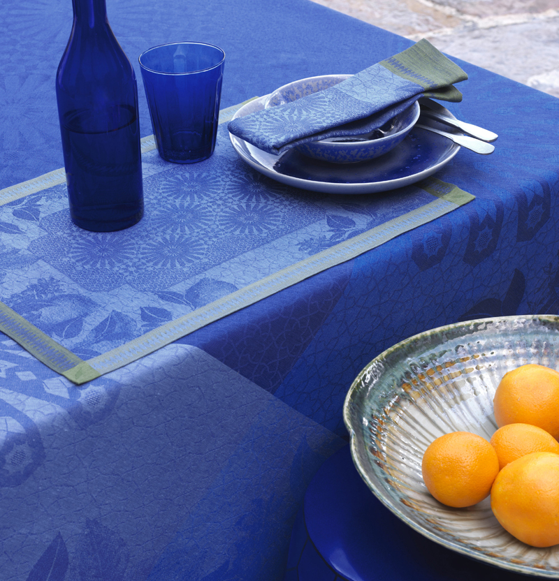 Nappe Jardin d’Orient Majorelle Le Jacquard Français