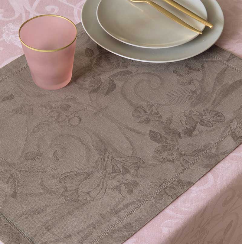 Nappe tivoli poivre Le Jacquard Français