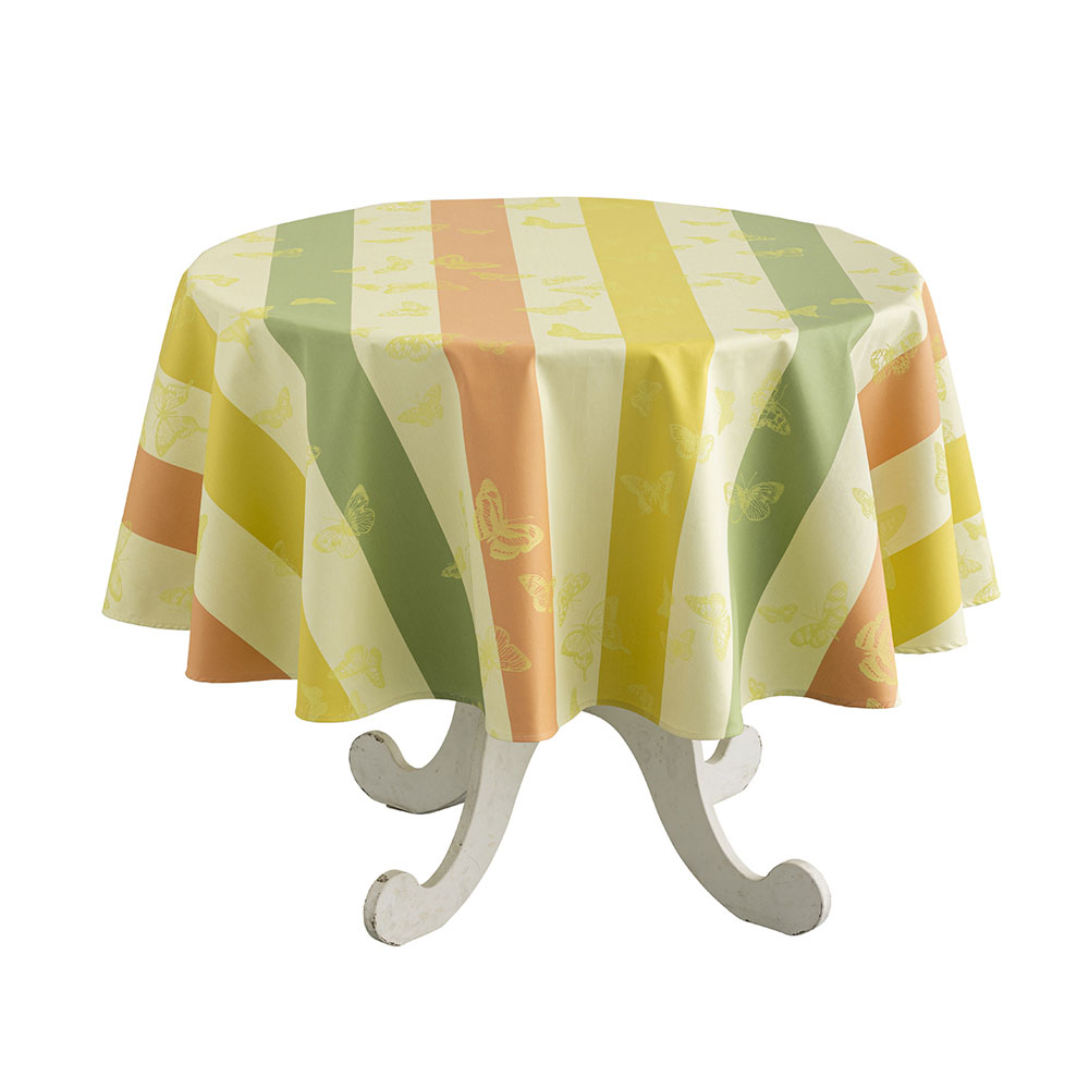 Nappes enduites Bal des Papillons Citrus Le Jacquard Français