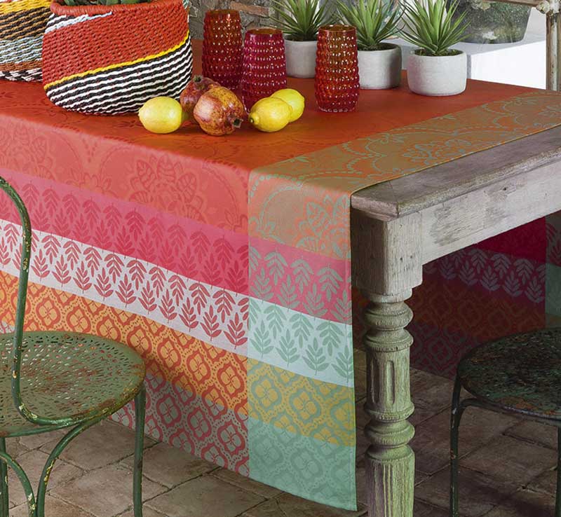 Nappes enduites bastide poivron Le Jacquard Français