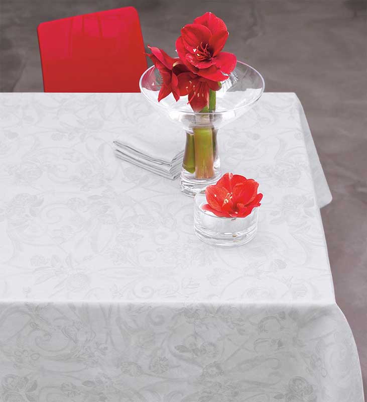 Nappes tivoli blanc Le Jacquard Français