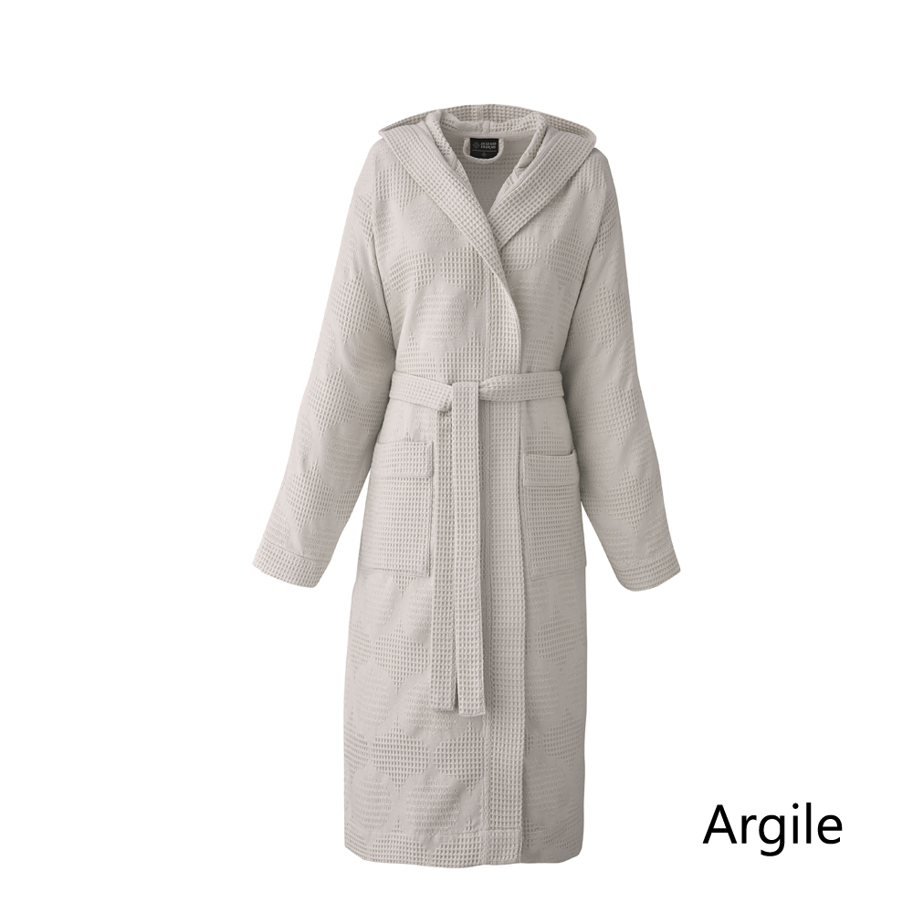 Peignoir capuche Hera 2 col. Le Jacquard Français