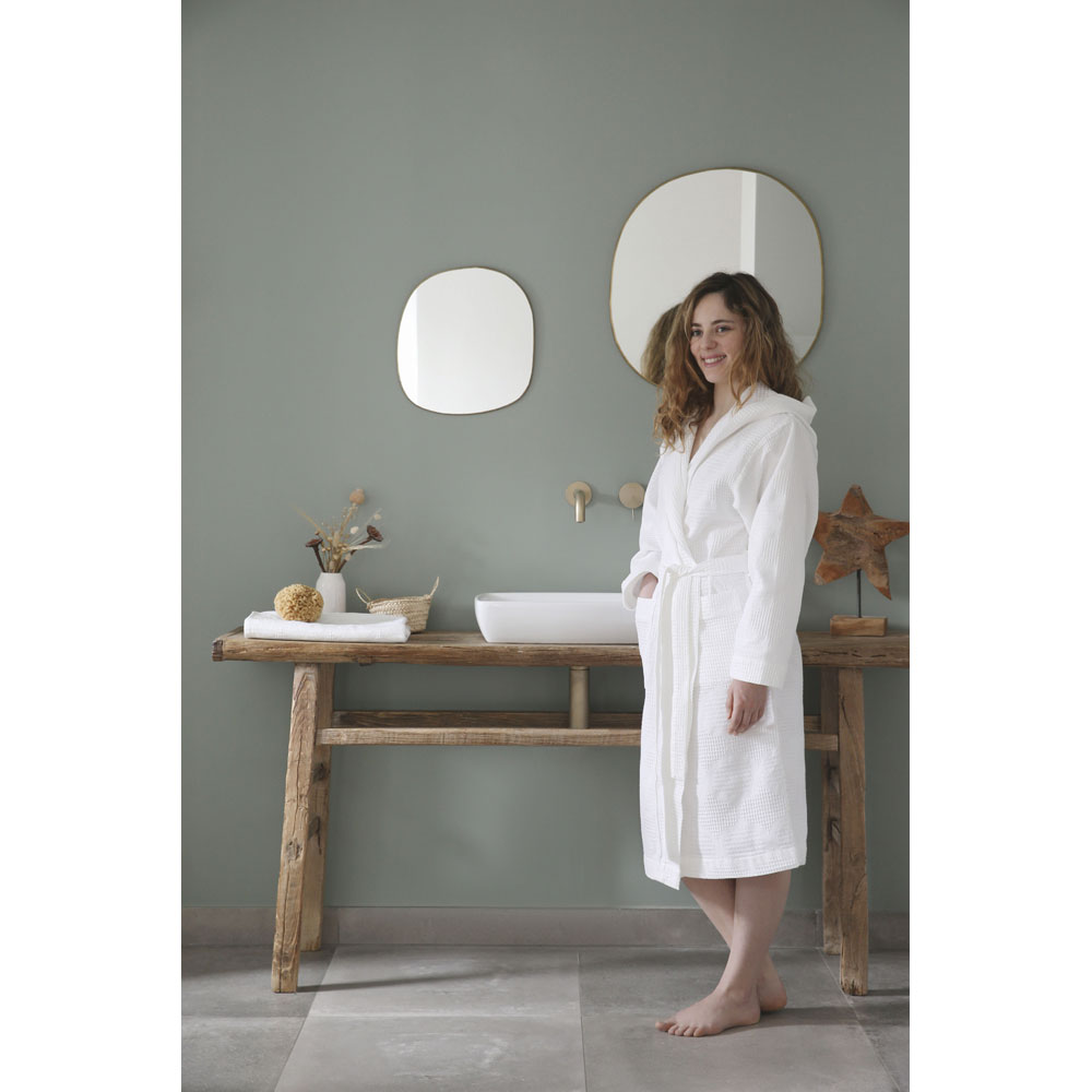 Peignoir capuche Hera 2 col. Le Jacquard Français