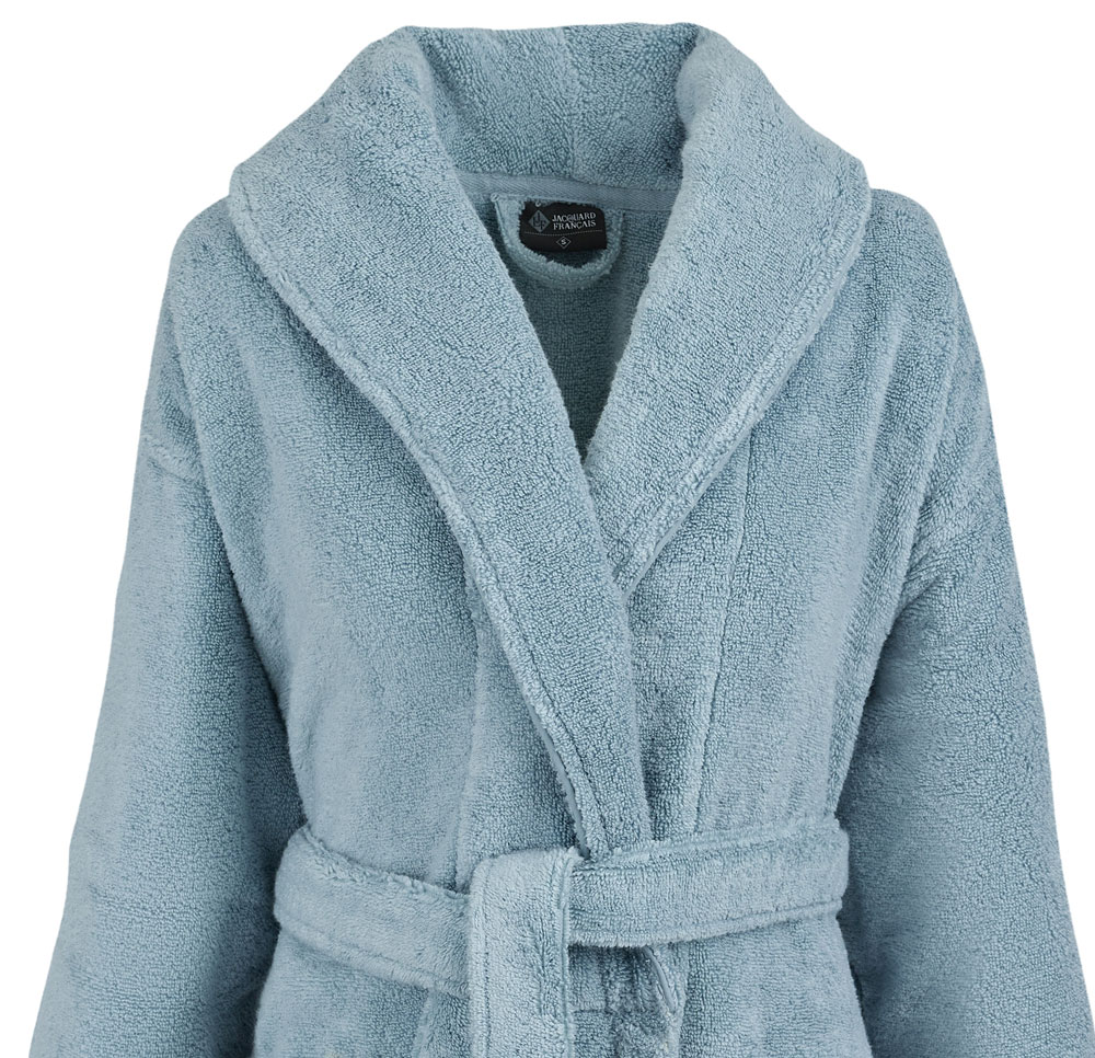 Peignoir châle Caresse Glacier Le Jacquard Français