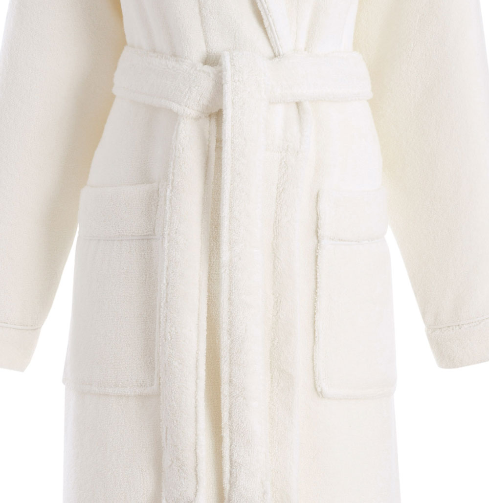 Peignoir châle Caresse Ivoire Le Jacquard Français