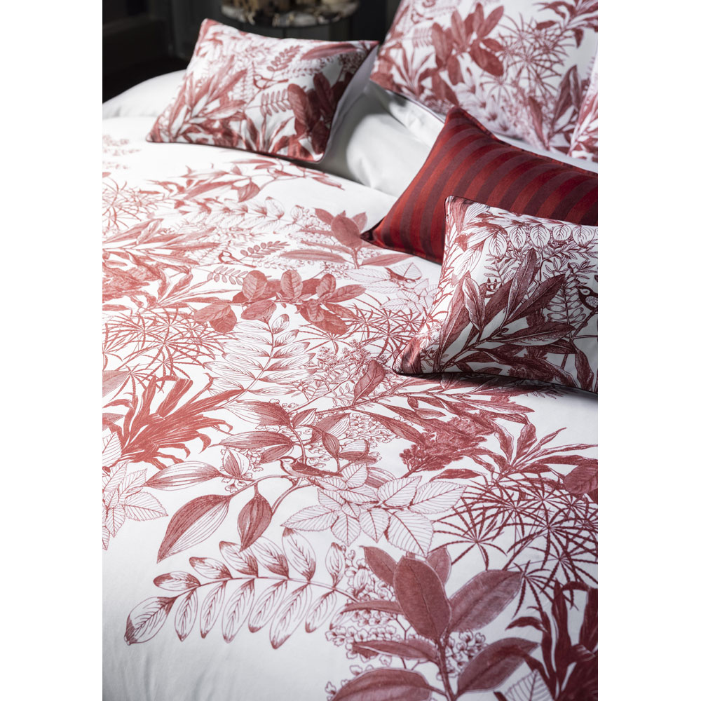 Taie d’oreiller Feuilles en Scène Goji Le Jacquard Français