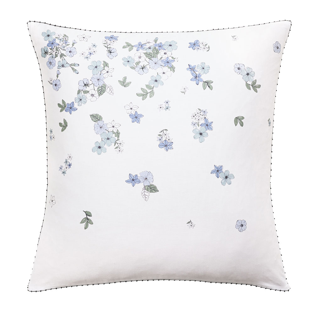 Taie d’oreiller Manuka Ciel Le Jacquard Français