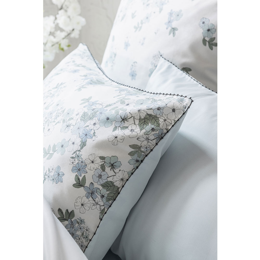 Taie d’oreiller Manuka Ciel Le Jacquard Français