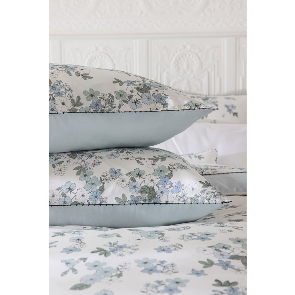 Taie d’oreiller Manuka Ciel Le Jacquard Français