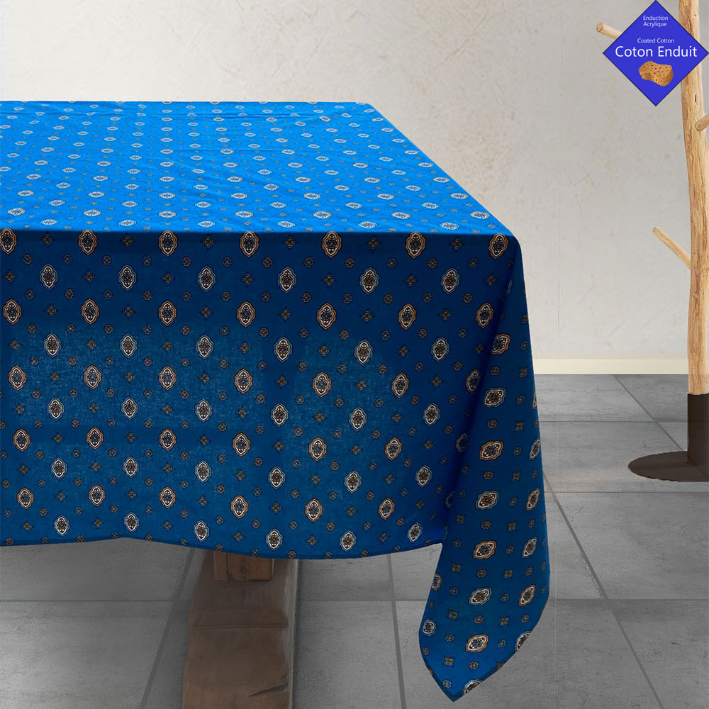 Nappe enduite Brillane Bleu L’En­so­leillade