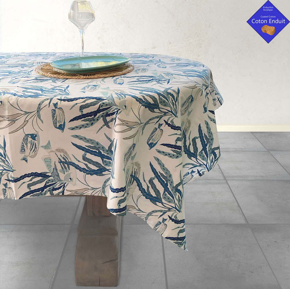Nappe enduite Colisa Bleu L’Ensoleillade