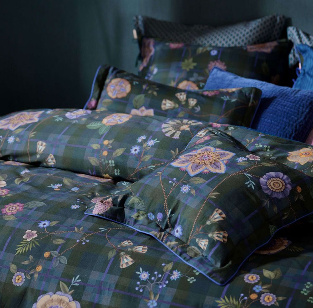 Parure de couette Flores Felices Dark Blue Pip Studio